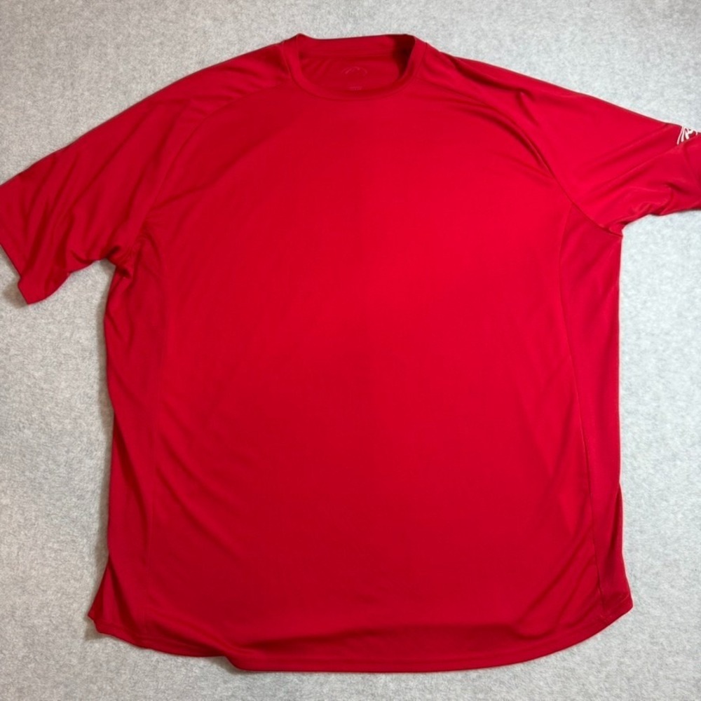 Rawlings Mens 3XL Red Short Sleeve Performance Baseball Training Shirt SSBASE - Picture 2 of 6